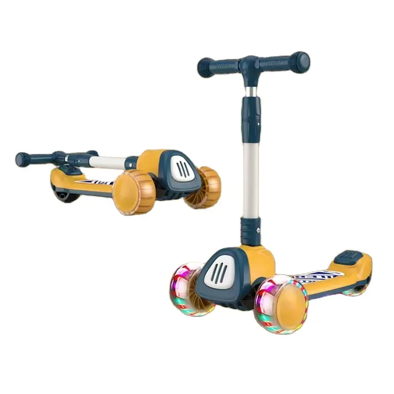 Buy high quality best sale cheap children kids child baby outdoor 3 three wheels 2 in 1 toys kick scooters foot scooters