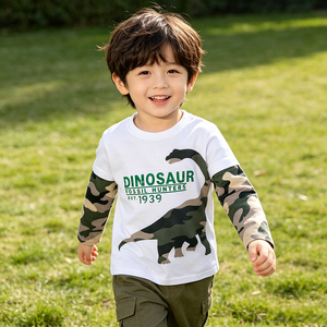 Camiseta para Niños, Camisetas para Niñas, Algodón, <span class=keywords><strong>Manga</strong></span> <span class=keywords><strong>Larga</strong></span>, Tops para Bebés, Ropa para Niños, Camiseta para Niñas - Product Image 2