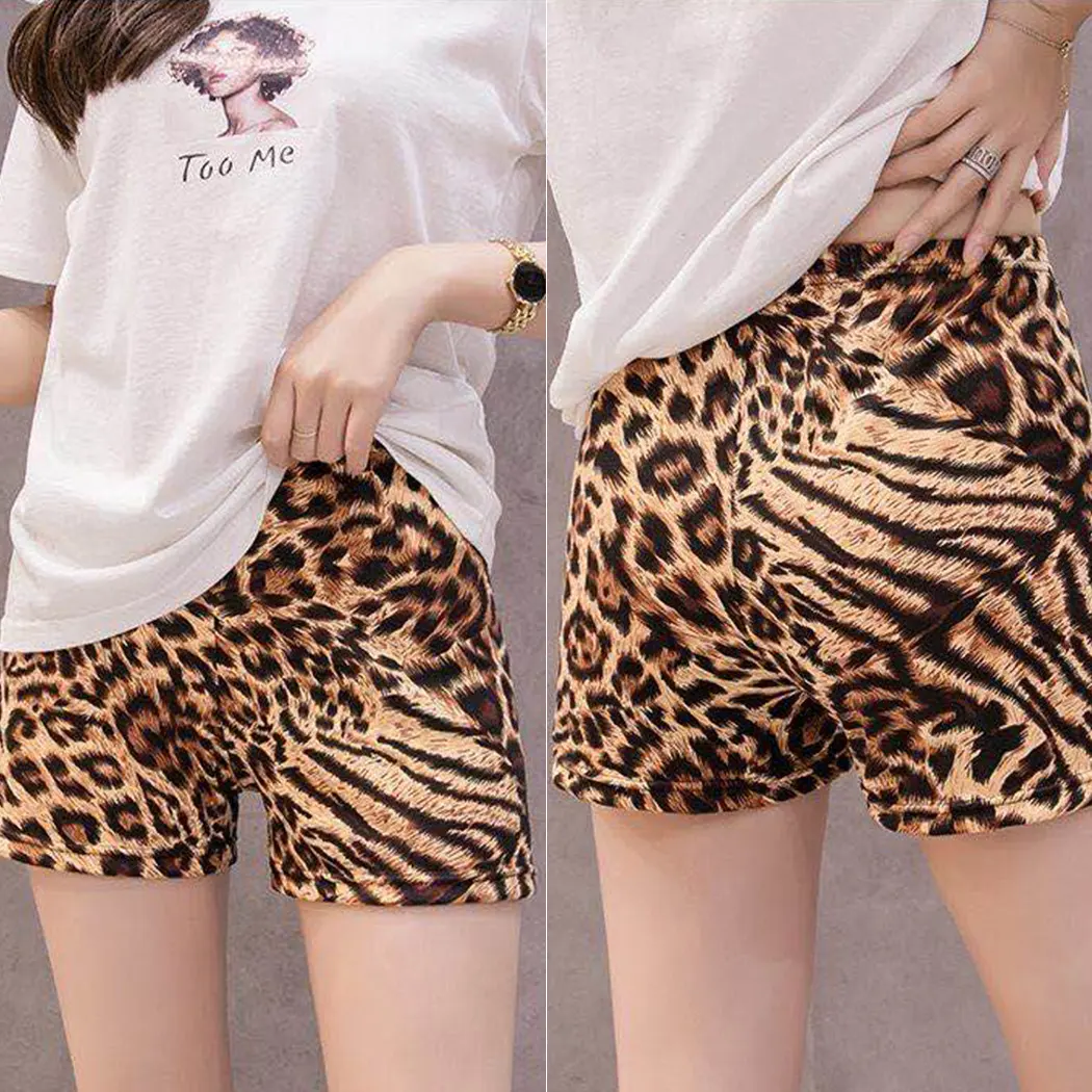 Mcoser Grosir Wanita Mulus Safety Leopard Cetak Celana Pendek Anak Perempuan Slip Panjang Celana Dalam Pakaian Dalam Terbaru Panty Desain Wanita