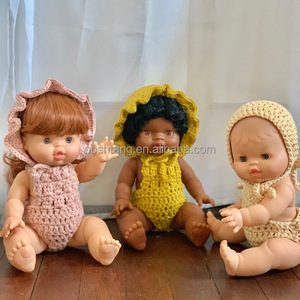 <span class=keywords><strong>Miniland</strong></span> Dolls Print Ribbed Hoodie Romper Vêtements mignons pour bébé poupée - Product Image 5