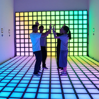 Piste de danse interactive pour jeux d'enfants 30x30cm Lumière de piste de danse interactive à LED jeux lumineu
