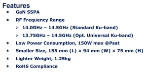 SatHarbor SatPB-025Ku 25 W bande Ku BUC 14.0-14.5 GHz + 44 <span class=keywords><strong>DBm</strong></span> - Product Image 2
