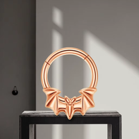 Xinfocus 2026 Design Tendance Anneau Clicker pour Septum, Anneaux de Nez, Piercing à Segment Articulé pour Cartilage, Hélix, Tragus