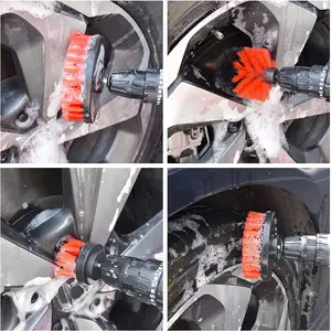 18 Pcs Profession elles und individuelles rotes Auto Wasch kits Auto Detail lierungs bürsten Set Auto Reinigungs set