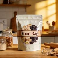 Eco-vriendelijke gedroogde vruchten verpakking staande pouch PET en AL ritssluiting witte voedselverpakkingszakken voor noten
