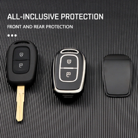 Pour Renault Duster Dokker Logan Stepway Clio 5 SS2 Renault TWingo Coque de clé de voiture en TPU souple, housse de protection, accessoires intelligents sans clé