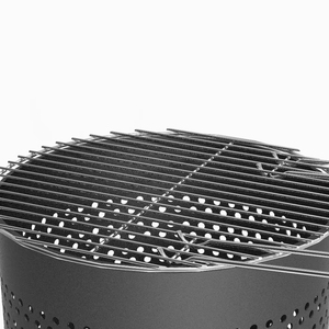 Foyer extérieur en acier au carbone pour jardin, personnalisable en gros, pour fêtes et feux de joie, avec panier à granulés - Product Image 1