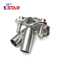 Pince de support de tube de tuyau en acier inoxydable réglable métrique argent ISO certifié CE raccords de fixation pour tuyau d'eau