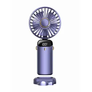 Оптовая продажа 2023, маленький Ручной Карманный Походный вентилятор со светодиодной подсветкой, перезаряжаемый Электрический Ручной USB-вентилятор, портативные мини-вентиляторы