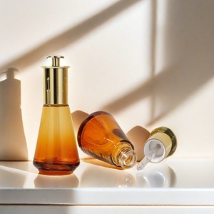 Flacone Contagocce in Vetro Trasparente di Alta Qualità 30ml, Bottiglia Conica per Olio Essenziale 1oz, Flacone Trasparente per Siero, Bottiglie in Vetro per Cosmetici - Product Image 1
