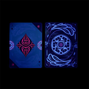 Cartes de poker magiques personnalisées, cartes professionnelles, écologiques, papier noir 310 g/m², cartes de jeu de casino - Product Image 1