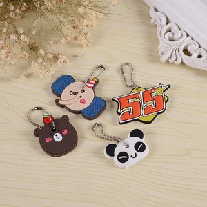Porte-clés en caoutchouc souple PVC style dessin animé chinois, pendentifs clés en caoutchouc, style anime, emballage en vrac, expédiés par le fabricant - Product Image 1