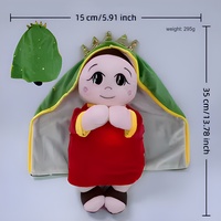 Peluche Jésus respirante et confortable, jouet musical lumineux, cadeau religieux pour l'heure du coucher et la décoration intérieure, vente en gros