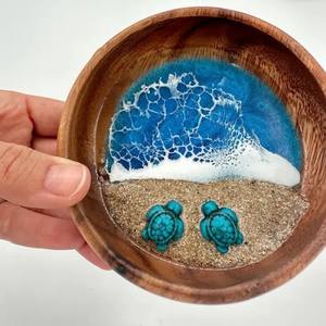 Resina artesanal Ocean Bowl Cross-Border Sea World Ornamento Decorativo Micro Praia Mundo Microcosmo - Product Image 6