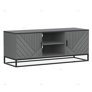 Modern TV Stand Table Iron Leg TV Unit Modern Cabinet Flat Packing TV Cabinet