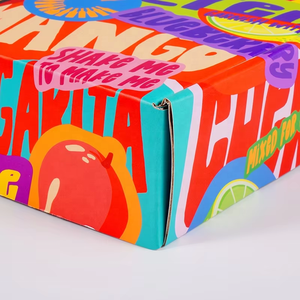 Boîte d'emballage en carton ondulé pliable personnalisée avec logo imprimé, pour cadeaux, chaussures, vêtements, expédition, emballage en papier - Product Image 6