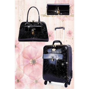 Juego de Maletas Rosy Lox de 3 Piezas Juego de Maletas de Cuero Vegano - Product Image 2