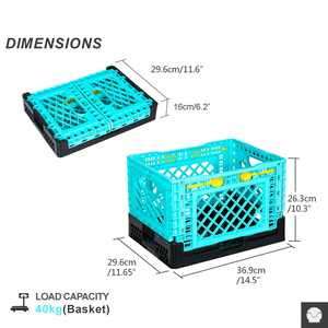 Boîte de rangement Tianyu T750D à chargement élevé, 40 L, ouverte en haut, 40 kg, empilable, en plastique PP durable, pour garage et camping - Product Image 3