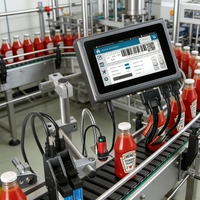 Impresora de Inyección de Tinta Térmica de Doble Cabezal de Alta Velocidad DOCOD T200E para Codificación de Lotes y Fechas en Bolsas de Semillas Agrícolas