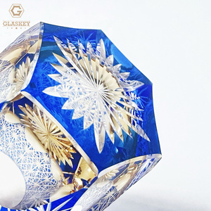 Edo Kiriko Blue Daisy Verre à <span class=keywords><strong>whisky</strong></span> en cristal fait à la main Gobelet à <span class=keywords><strong>whisky</strong></span> Style rétro Tasse à boire Edo Kiriko Verre à <span class=keywords><strong>whisky</strong></span> - Product Image 5
