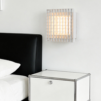 Lámpara de pared minimalista para baño, luz de pared de malla mecánica creativa, diseño de iluminación, lámpara de pared Led, lámpara de pared para cabecera, lámpara de interior