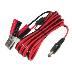 3ft DC Stecker Stecker Adapter Alligator Clip zu DC 5.5*2,1mm Batterie Clips Krokodil Klemmen Test Führt Power kabel