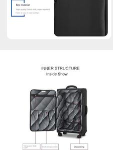 Ultra-light Oxford Trolley Bag Thickened Drop-resistant Suitcase Password Large Capacity Trolly Bag Roller Bag Spinner <b>Luggage</b> - Product Image 3