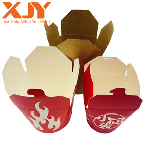 XJY Fried Chicken Dried Noodle Snack Chips Charcuterie Packages Take Away Fast Food takeout packing Paper Box