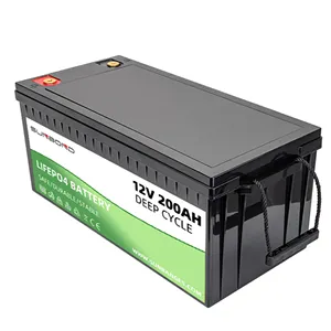 Uscita Usb 200 Ah Lifepo4 batteria 18650 Sunbang 12v 200ah 24v litio 230v 2400ah batteria solare