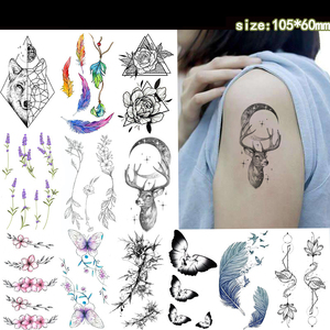 Autocollant de <span class=keywords><strong>tatouage</strong></span> temporaire à base de plantes non toxique et imperméable pour hommes et femmes - Product Image 2