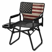 Chaise de Réalisateur Pliante Portable en Aluminium Moderne NBT pour Extérieur avec Table Latérale et Porte-Gobelet, Capacité de Charge 180 kg, Chaise de Jardin