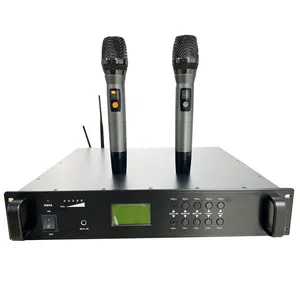 Mikrofon speaker amplifier daya terminal sistem video dan audio PA profesional All-Digital mendukung jaringan 4G/WIFI/IP.