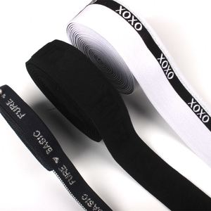 Factory Custom Embossed Nylon Spandex Logo Elastic Tape Garment Accessories Printed <b>Webbing</b> Bands - Product Image 5