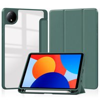 Xiaomi redaşağıdaki SE 8.7 inç durumda akrilik şeffaf arka Tablet kapak Redmi için ped SE 8.7 2024 kalemlik Funda çapa