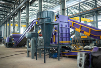 Vente directe usine : Ligne de recyclage pour déchets de voitures, vélos, acier HMS 1/2, plaques d'acier, fer, aluminium, broyeur de métaux et concasseur à marteaux