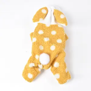 कुत्तों और बिल्लियों के लिए थोक लक्जरी चार पैर वाले कोट और बिल्लियों के लिए मज़ेदार खरगोश के कान मोटी ऊन पालतू सर्दियों और जानवरों के लिए वसंत ऊन - Product Image 2