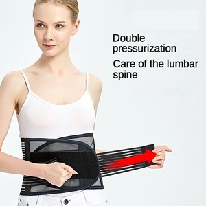 Hiệu quả thắt lưng hỗ trợ vành đai mùa hè eo mỏng vành đai trở lại cú đúp cho nam giới và phụ nữ với tấm thép và lưới thoáng khí - Product Image 5