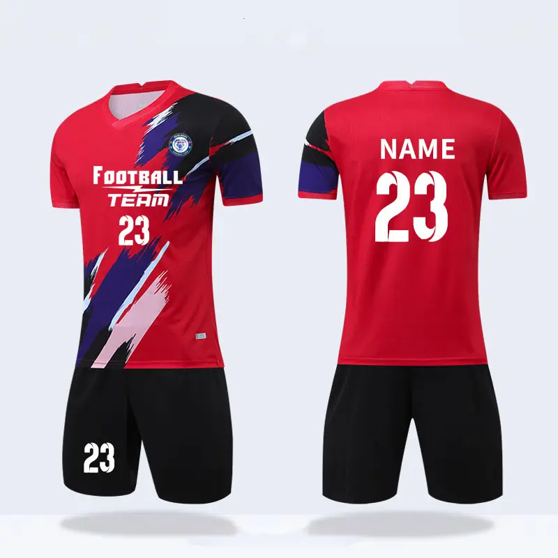 Futbol takım elbise erkek mühür numarası takımı forması öğrenci oyun eğitim çocuk yelek futbol forması