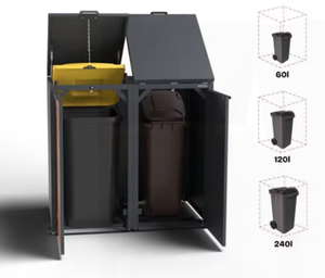 <span class=keywords><strong>Abri</strong></span> pour <span class=keywords><strong>poubelle</strong></span> en tôle galvanisée-<span class=keywords><strong>Abri</strong></span> extérieur scellé pour la pluie <span class=keywords><strong>Abri</strong></span> pour <span class=keywords><strong>poubelle</strong></span> domestique/commerciale, <span class=keywords><strong>Abri</strong></span> scellé en tôle galvanisée - Product Image 6