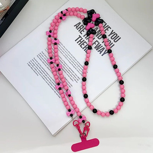 In coloratissimo Love Cloud Beads per telefono cellulare catena a catena a tracolla fiocco di fascia alta fiore perla perla perla Love catena corda - Product Image 5