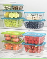 OEM Plastic Herbruikbare Koelkast Opbergbox Keuken Gebruik Voedselveilige Eieren Fruit Groente Snack Opbergcontainers