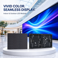 Module d'affichage LED couleur intérieur/extérieur haute luminosité, panneau mural vidéo sans soudure pour écran publicitaire commercial