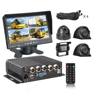 Videocámara Hd trasera 1080P para salpicadero de coche, cámara Dual Dvr, 4 cámaras, sistema de cámaras de visión para vehículo, caja negra