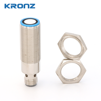 Sensor Ultrasonik KRONZ U18 Output Analog 4-20mA Jangkauan Deteksi 50-500mm IP67 Layar LED Sensor Jarak Tahan Air Industri