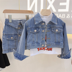 Vêtements en gros de mode pour enfants : Robes en jean et ensembles pour filles, collection été - Product Image 1