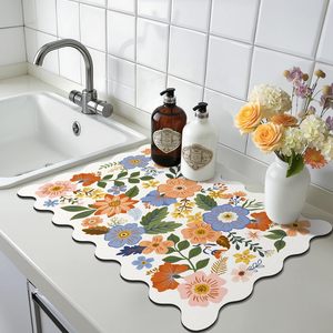 Tapis absorbant pour bar à café, séchage rapide, en diatomite, avec support antidérapant pour évier de cuisine et comptoir, directement de l'usine - Product Image 6