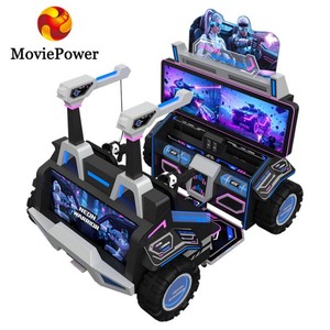 Machine de jeu d'arcade de tir VR pour aire de jeux intérieure, simulateur de réalité virtuelle, simulateur de tir VR 9D à mouvement pour parc d'attractions - Product Image 2