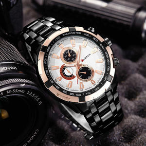 Manufacturer Wholesale Sport Fashion Men's Business Quartz <b>Watches</b> Alloy <b>Case</b> Glass Dial Pointer Leather Strap Mechanical <b>Watch</b> - Product Image 2