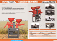Machine à décortiquer le riz électrique automatique, polisseuse entièrement automatique pour petites entreprises et fermes 6N40Y-9FC21