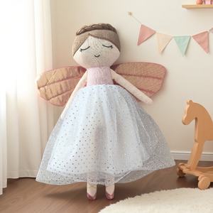 Fantasia Personalizado Bonecas De Bailarina De Fadas Princesa Menina Presente De Aniversário Handmade Boneca De Pano Menina Do Anjo Com Vestido Tutu Rosa - Product Image 1